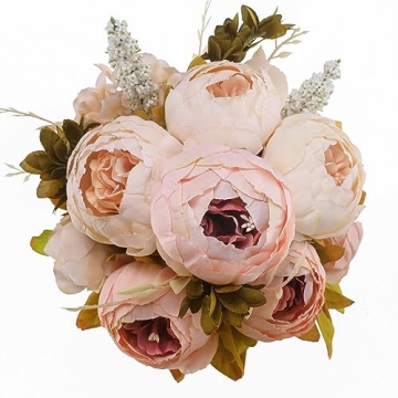 Exquisite Luyue Peonies Artificial Flowers for Home Decor