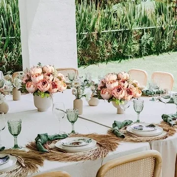 Exquisite Luyue Peonies Artificial Flowers for Home Decor