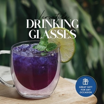 Buy Kitchables Double Walled Glass Coffee Mugs Set 4