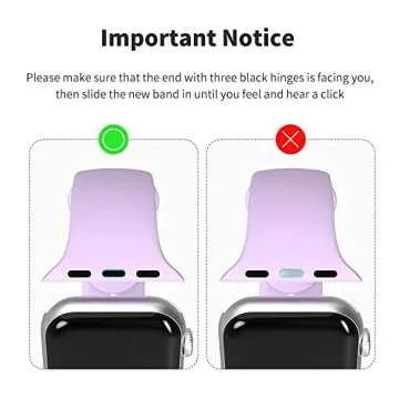 Stylish Sinjimoru Silicone Bands for Apple Watch 38-41mm