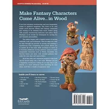 Carving Fantasy Characters: Patterns and Techniques for 15 Projects (Fox Chapel Publishing) Caricatu...