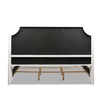 Jennifer Taylor Addison King Bed - Cloud White Velvet Elegance