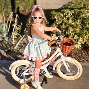 ACEGER Girls Bike with Basket for Ages 3-5 Years