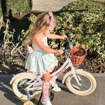 ACEGER Girls Bike with Basket for Ages 3-5 Years