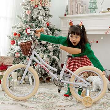 ACEGER Girls Bike with Basket for Ages 3-5 Years