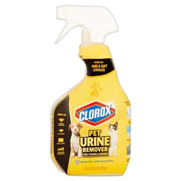 Clorox Pet Urine Remover for Stains and Odors - 24-Ounce Spray Bottle