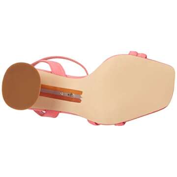 Sam Edelman Women's Kia Heeled Sandal Carmine Rose 7 Medium