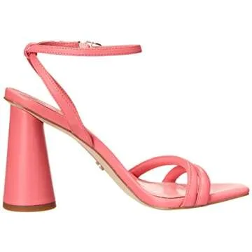 Sam Edelman Women's Kia Heeled Sandal Carmine Rose 7 Medium