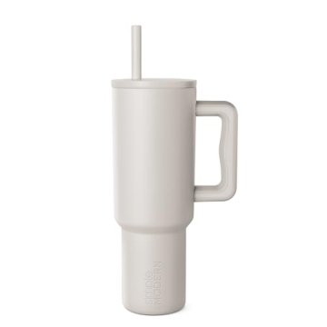 40 oz Insulated Tumbler with Handle & Straw Lid