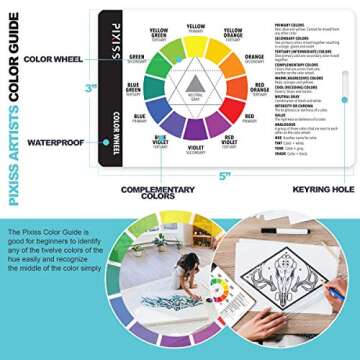 Pixiss Artist 10" Proportional Divider - Drawing Tool for Artists - Gray Scale Value Finder, Color Wheel and Artists View Catcher Finder - Drawing Supplies & Drafting Tools