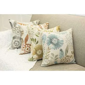 Mika Home Decorative Throw Pillow Covers 20x20 Inches