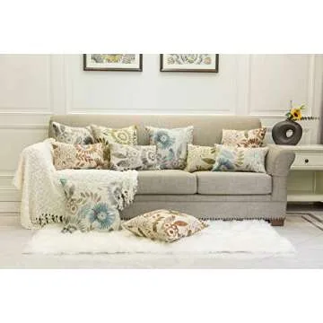 Mika Home Decorative Throw Pillow Covers 20x20 Inches