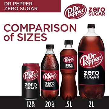 Enjoy Refreshing Dr Pepper Zero Sugar, 12 oz Cans 12-Pack