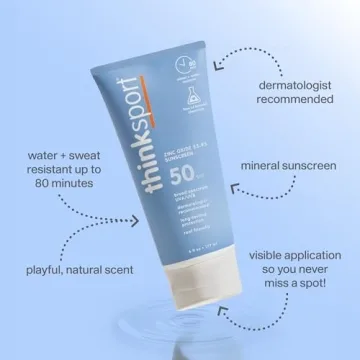 Thinksport SPF 50 Mineral Sunscreen - Safe for Active Use