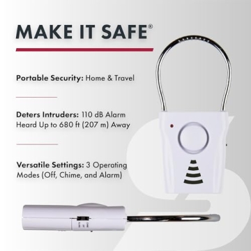 SABRE 110dB Door Alarm - Portable Safety Alarm for Travel