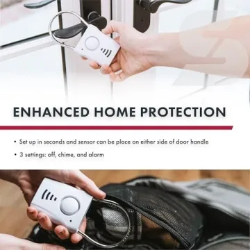 SABRE 110dB Door Alarm - Portable Safety Alarm for Travel