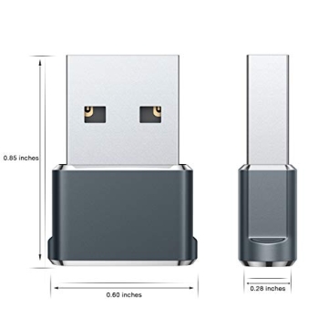USB to USB C Adapter for iPhone 16 - 2 Pack