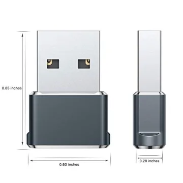USB to USB C Adapter for iPhone 16 - 2 Pack