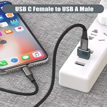 USB to USB C Adapter for iPhone 16 - 2 Pack