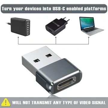 USB to USB C Adapter for iPhone 16 - 2 Pack