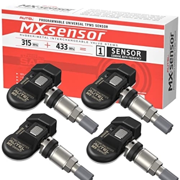 Autel TPMS Sensor Set of 4, MX-Sensor 2in 1 Dual Frequency 315MHz + 433MHz Press-in OE-Level Univers...