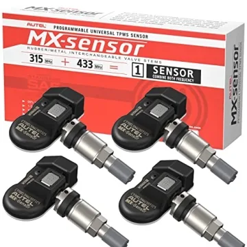 Autel TPMS Sensor Set of 4, MX-Sensor 2in 1 Dual Frequency 315MHz + 433MHz Press-in OE-Level Univers...