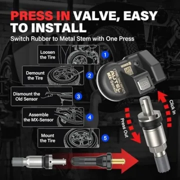 Autel TPMS Sensor Set of 4, Dual Frequency Compatible