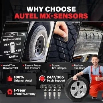 Autel TPMS Sensor Set of 4, Dual Frequency Compatible