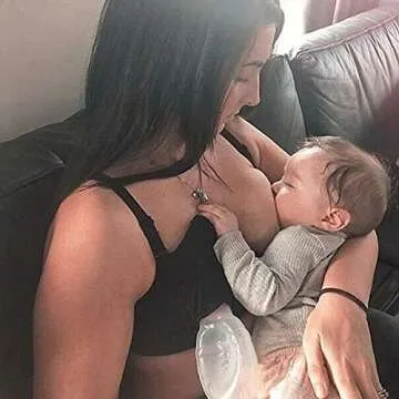 haakaa Manual Breast Pump 4oz/100ml (Gen.1) & Silicone Cap Set - for Breastfeeding Mom Collect Breast Milk, Food Grade Silicone