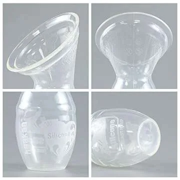 haakaa Manual Breast Pump 4oz/100ml (Gen.1) & Silicone Cap Set - for Breastfeeding Mom Collect Breast Milk, Food Grade Silicone