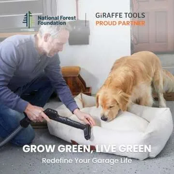 Giraffe Tools Grandstorm Wall-Mounted Vacuum Cleaner with 30 FT Retractable Hose, Wet Dry Vacuum Cle...