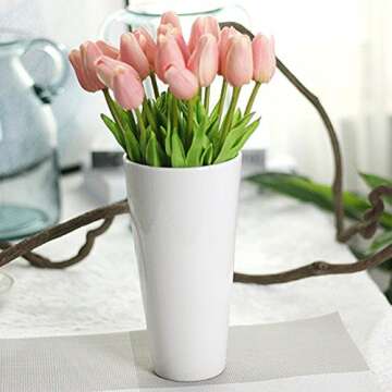 30 pcs Real-Touch Artificial Tulip Flowers for Decoration