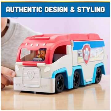 Paw Patrol: Pup Squad Patroller Team Vehicle, Toy Truck with Collectible Chase Toy Car, Kids Toys for Boys & Girls Ages 3+