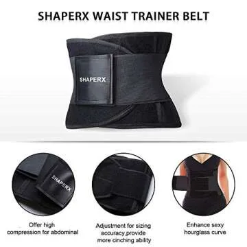 SHAPERX Women Waist Trainer - Tummy Control Slimming Belt