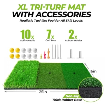 Golfguru Golf Net 10x7ft - Ultimate Practice Set