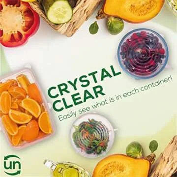 unwasted Reusable Silicone Lids (Variety Pack) – Upgrade Your Kitchen Gadgets with Our Silicone Covers for Food Storage – Reusable Silicone Stretch Lids and Food Covers for Containers (Pack of 7)