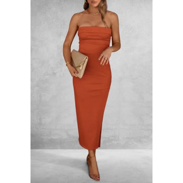 Elegant Pretty Garden Strapless Maxi Tube Dress for Summer