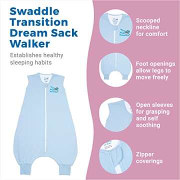 Baby Merlin's Magic Dreamsack Walker - Microfleece Baby Wearable Blanket Sleep Sack - Transition Sle...