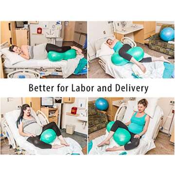 Wekin Physio Roll Therapy Fitness Excercise Peanut Ball for Balance, Labor Birthing, Muscle Tension, Back Pain Relief, Dog Training, Home Exercise & Yoga Programme