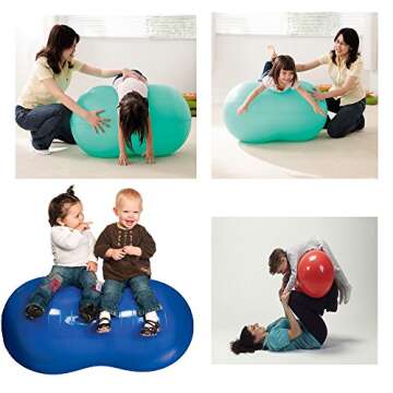 Wekin Physio Roll Therapy Fitness Excercise Peanut Ball for Balance, Labor Birthing, Muscle Tension, Back Pain Relief, Dog Training, Home Exercise & Yoga Programme