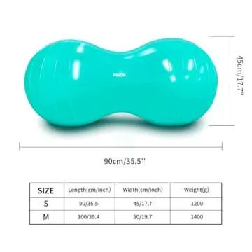 Wekin Physio Roll Therapy Fitness Excercise Peanut Ball for Balance, Labor Birthing, Muscle Tension, Back Pain Relief, Dog Training, Home Exercise & Yoga Programme