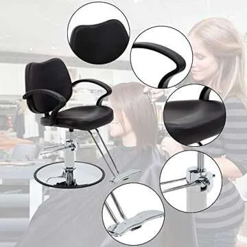 Dkeli Heavy Duty Salon Chair - Ergonomic & Stylish