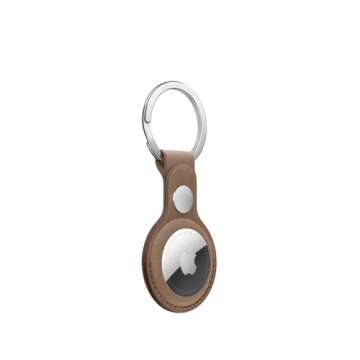 Apple AirTag FineWoven Key Ring - Taupe, Holder Only