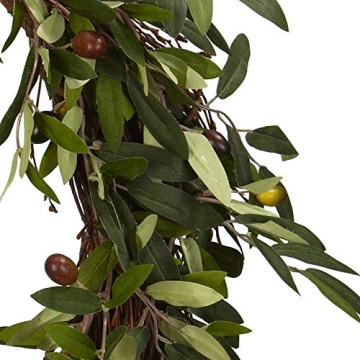 Nearly Natural 20in. Artificial Olive Wreath
