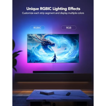 Govee Smart TV LED Backlight - RGBIC with App Control