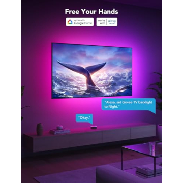 Govee Smart TV LED Backlight - RGBIC with App Control