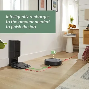 iRobot Roomba i3+ EVO (3550) Self-Emptying Robot Vacuum – Now Clean by Room with Smart Mapping, Empties Itself for Up to 60 Days, Works with Alexa, Ideal for Pet Hair, Carpets​, Roomba i3+