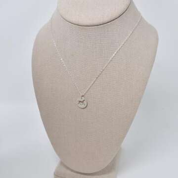 Horse Necklace in Sterling Silver on a 16 Inch Sterling Silver Cable Chain. Little Girls Jewelry. Horse Necklace. Horse Jewelry. Horse Charm.