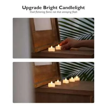 Beichi 100-Pack Flameless LED Tea Light Candles Bulk