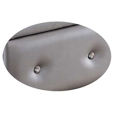 Kings Brand Furniture Silver Vinyl Tufted Design Upholstered Storage Bench Ottoman